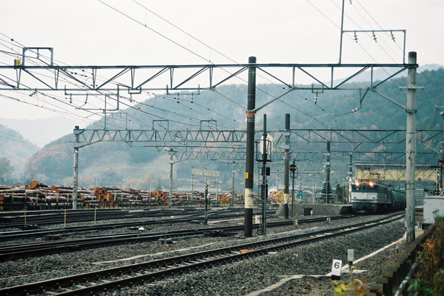 中央西線,上松駅,タンク車,EF64機関車
