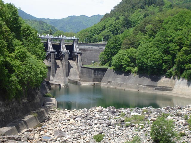 木曽ダム,関西電力,王滝川,取水堰堤