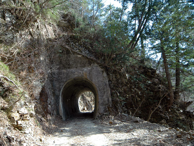 王滝森林鉄道うぐい川線「第4号隧道」