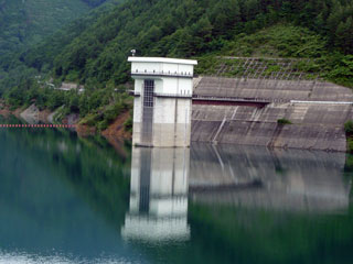 味噌川ダム,奧木曽湖,水資源機構,取水塔